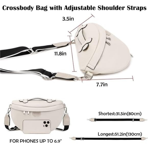 Crossbody Bags for Women - Fashion Sling Purse Shoulder Bag Fanny Pack - Picture 6 of 7